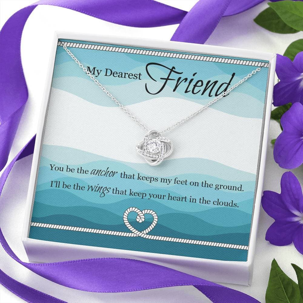 My Dearest Friend Love Knot Necklace