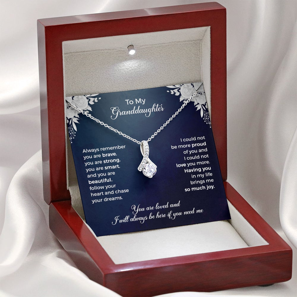 My Granddaughter, Brave Strong Smart Beautiful – Alluring Beauty Necklace