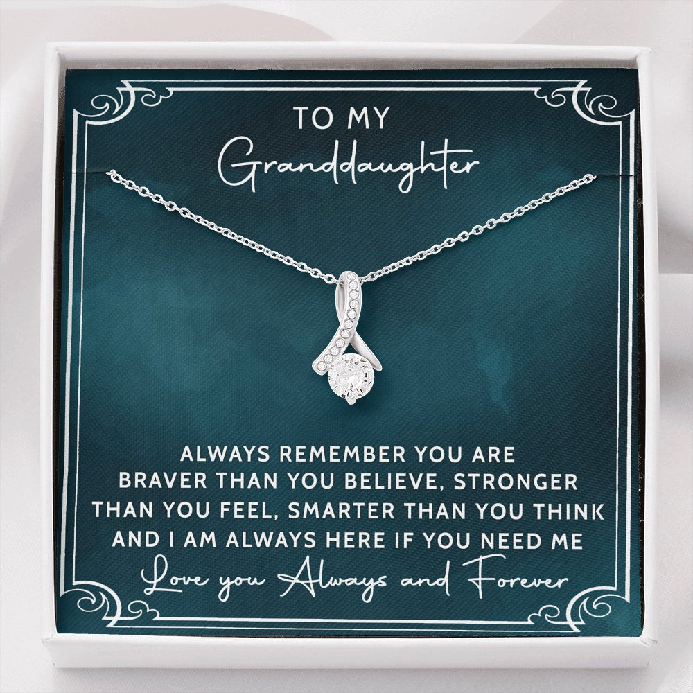 My Granddaughter, You Are Brave, Strong and Smart – Alluring Beauty Necklace
