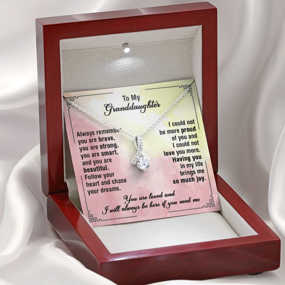 My Granddaughter Brave Strong Smart Beautiful – Alluring Beauty Necklace