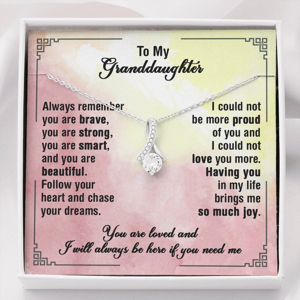 My Granddaughter Brave Strong Smart Beautiful – Alluring Beauty Necklace