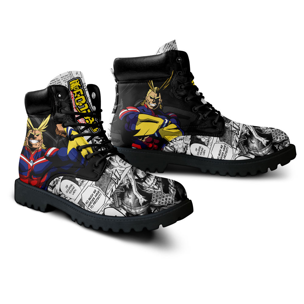 My Hero Academia All Might Boots Anime Custom Shoes