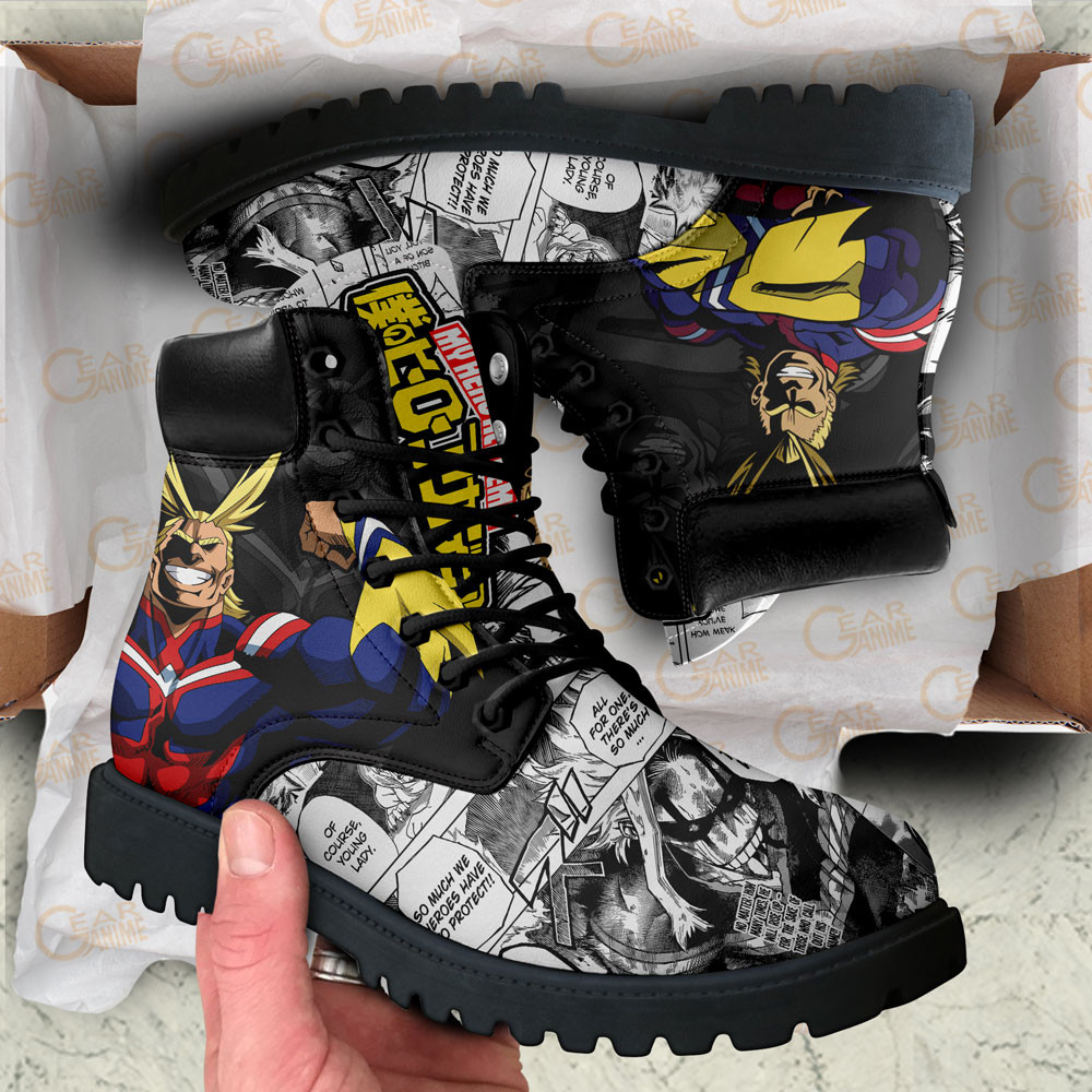 My Hero Academia All Might Boots Anime Custom Shoes