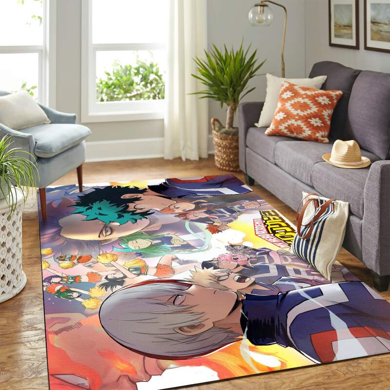 My Hero Academia Boku No Hero Academia Carpet Floor Area Rectangle Rug