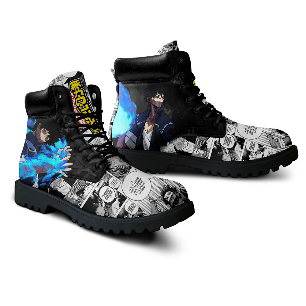 My Hero Academia Dabi Boots Anime Custom Shoes