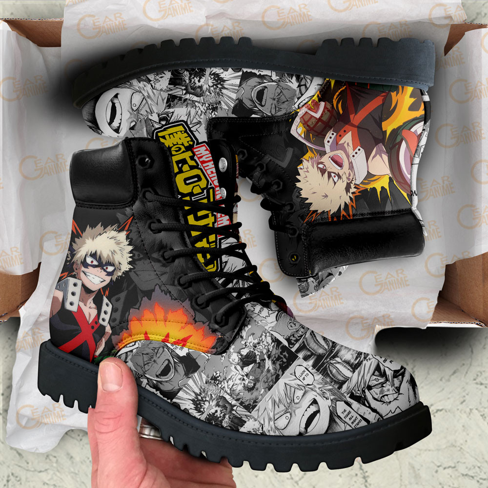 My Hero Academia Katsuki Bakugo Boots Anime Custom Shoes