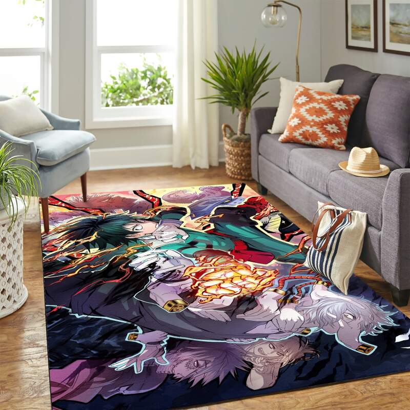My Hero Academia Personajes Boku No Hero Academia Carpet Floor Area Rectangle Rug