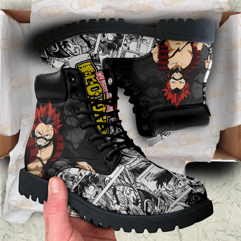 My Hero Academia Red Riot Boots Anime Custom Shoes