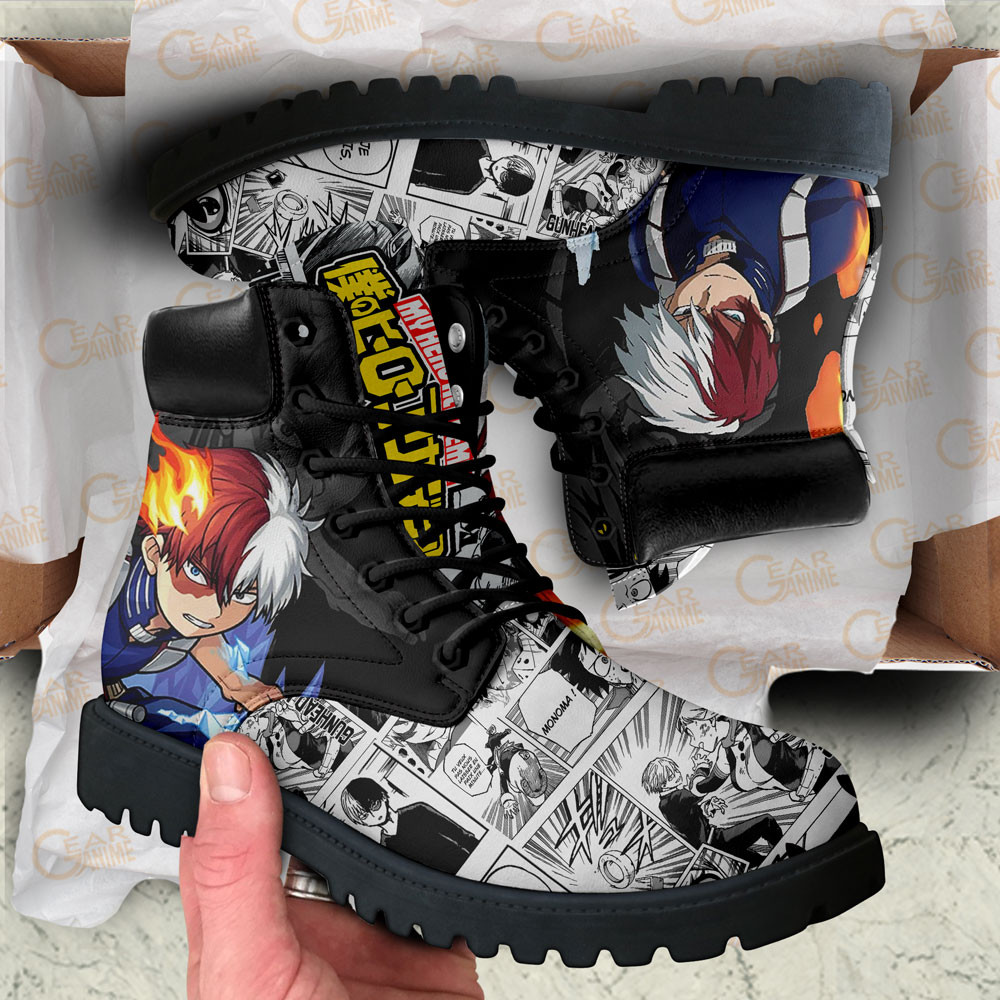My Hero Academia Shoto Todoroki Boots Anime Custom Shoes