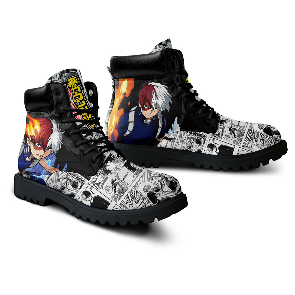 My Hero Academia Shoto Todoroki Boots Anime Custom Shoes