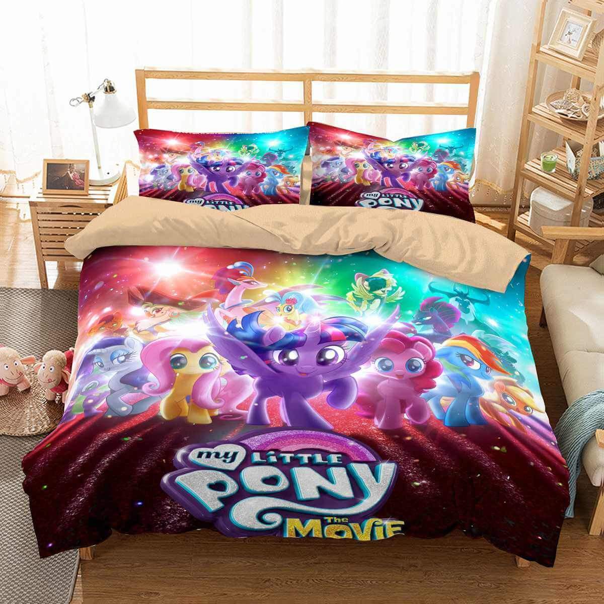 My Little Pony The Movie 3D Customized Duvet Cover Bedding Set