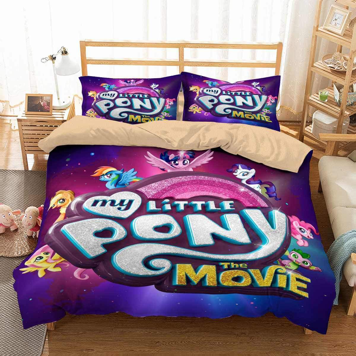 My Little Pony The Movie 3D Customized Duvet Cover Bedding Set