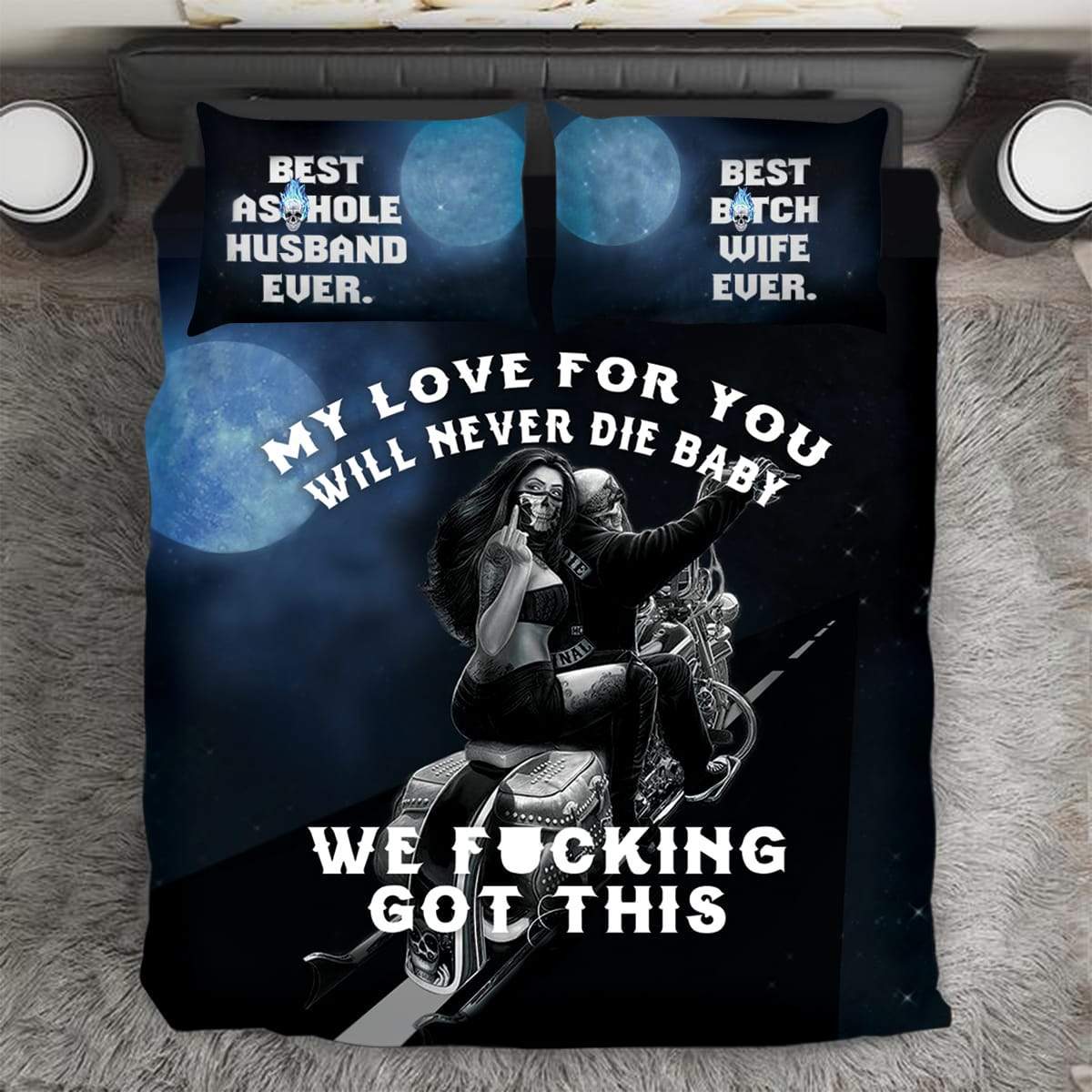 My Love For You Will Never Die Baby 3D Customized Duvet Cover Bedding Set