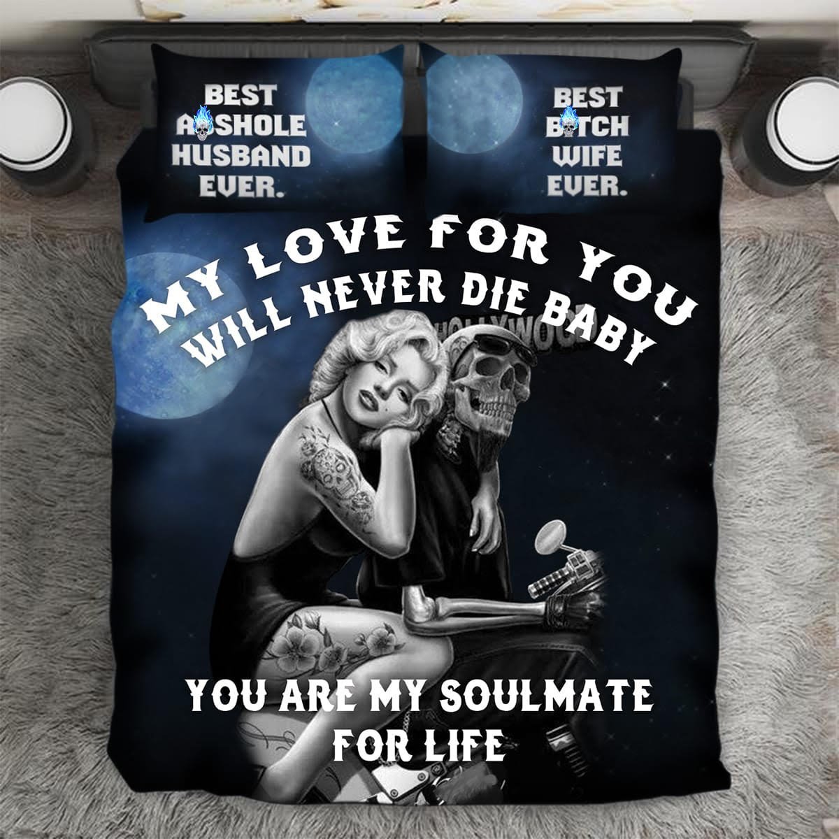 My Love For You Will Never Die Baby 3D Customized Duvet Cover Bedding Set