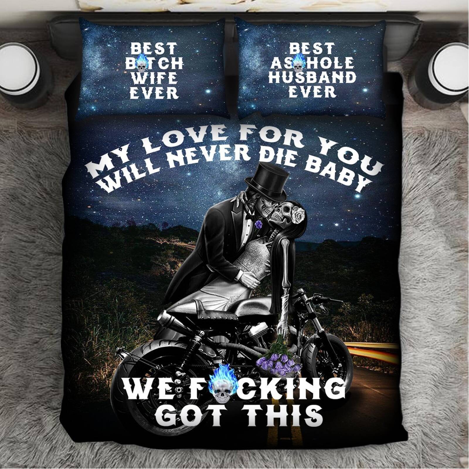 My Love For You Will Never Die Baby 3D Customized Duvet Cover Bedding Set