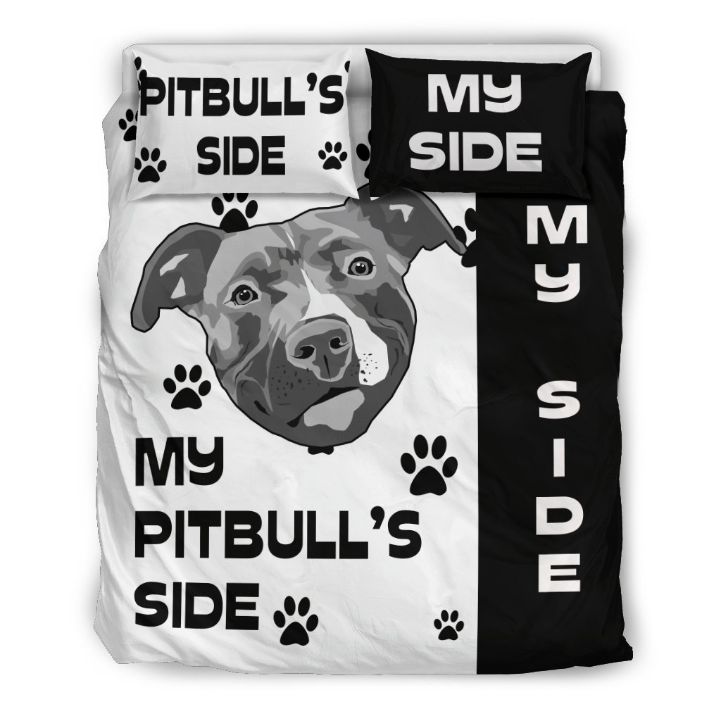 My Pitbull’Side 3D Customized Duvet Cover Bedding Set
