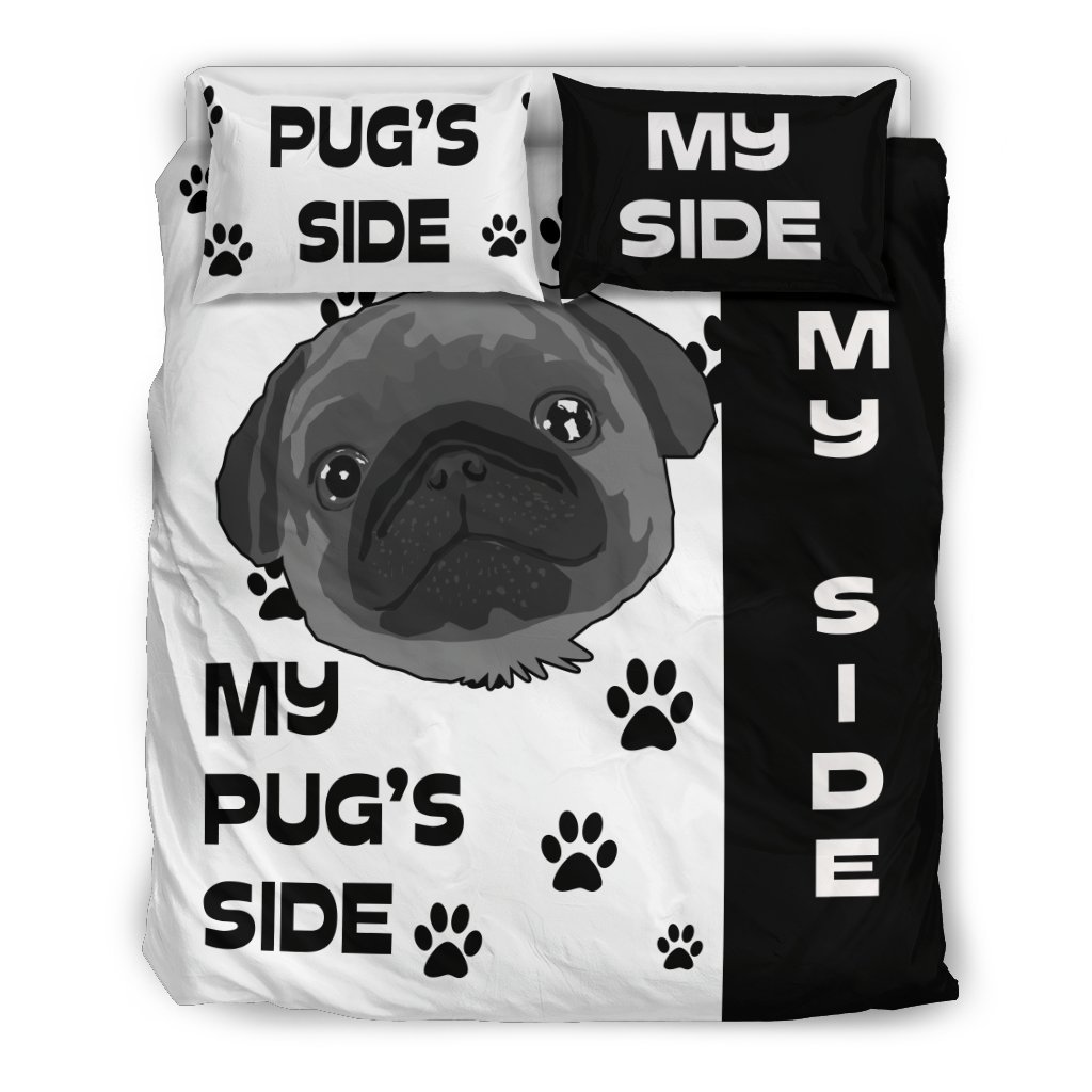 My Pug’Side 3D Customized Duvet Cover Bedding Set