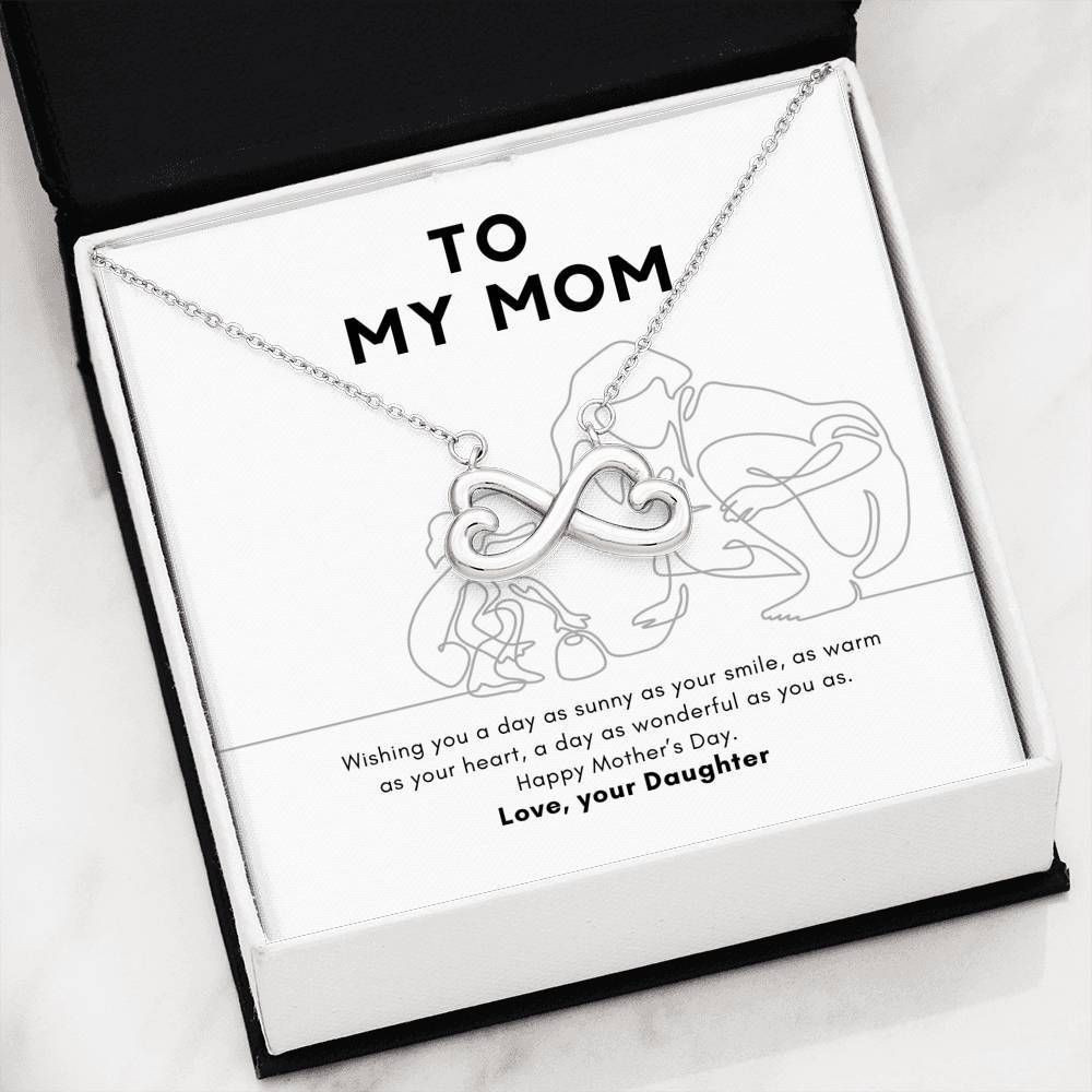 My Sunshine Infinity Heart Necklace For Mom