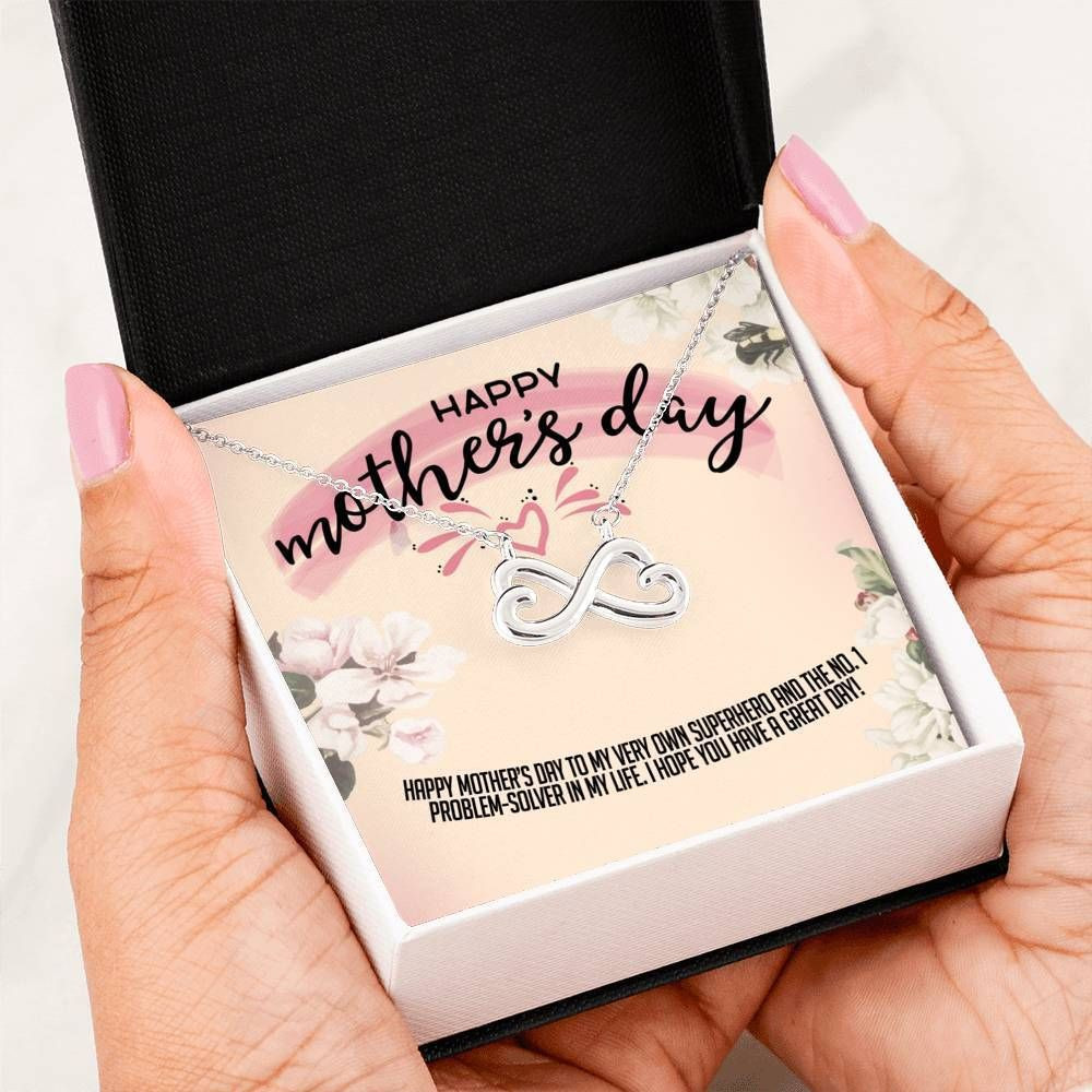 My Very Own Super Hero Infinity Heart Necklace Gift For Mother