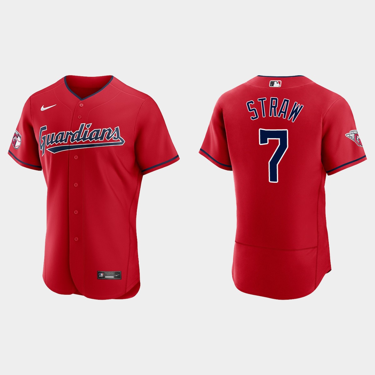Myles Straw Cleveland Guardians Jersey - Red