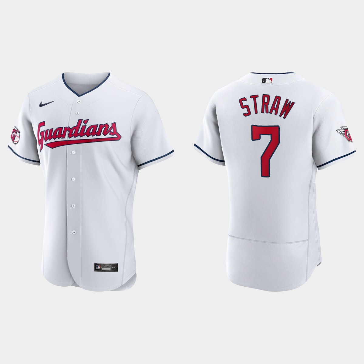 Myles Straw Cleveland Guardians Jersey - White