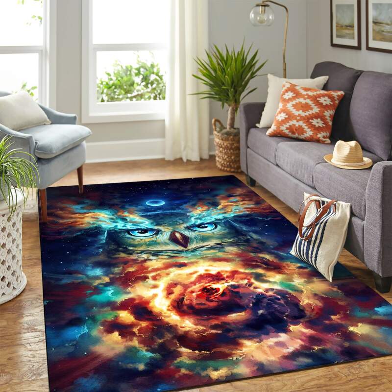 Mystic Owl Carpet Floor Area Rectangle Rug
