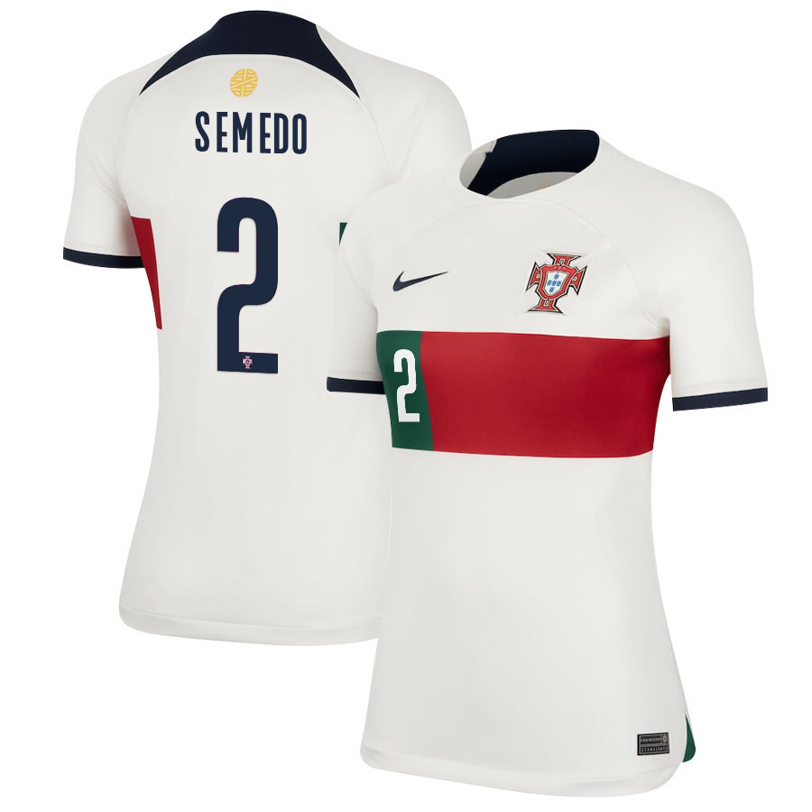 Nélson Semedo 2 Portugal National Team 2022-23 Qatar World Cup Women Soccer Jersey – Away