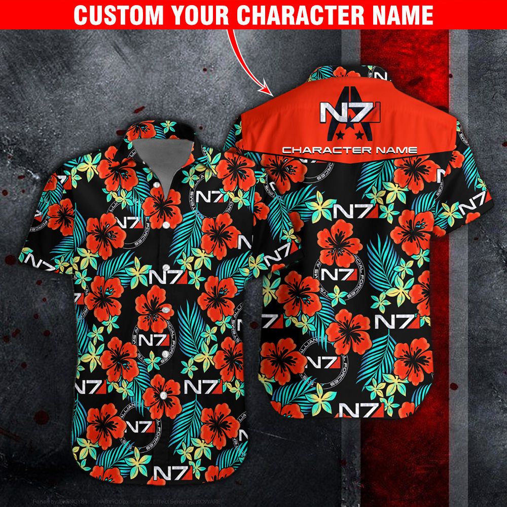 N7 Hawaii Shirt Custom Character Name