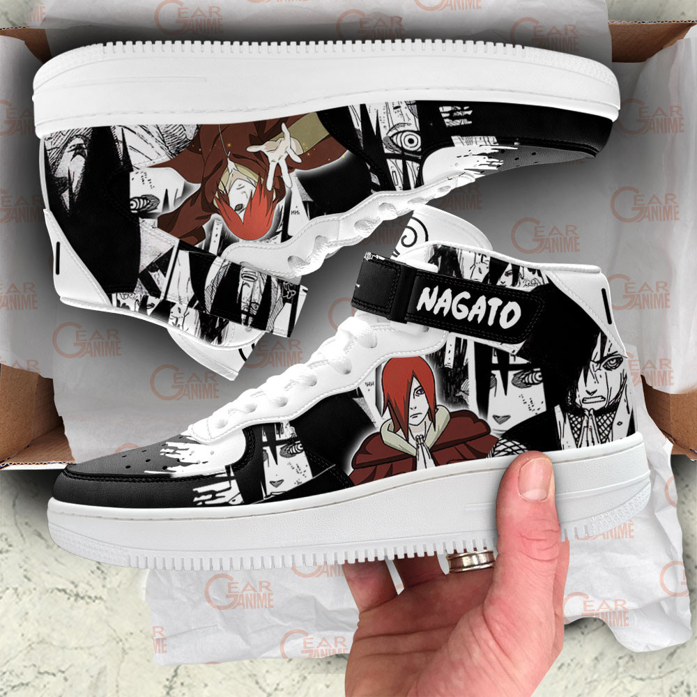 Nagato Sneakers Air Mid Custom Anime Shoes Mix Manga