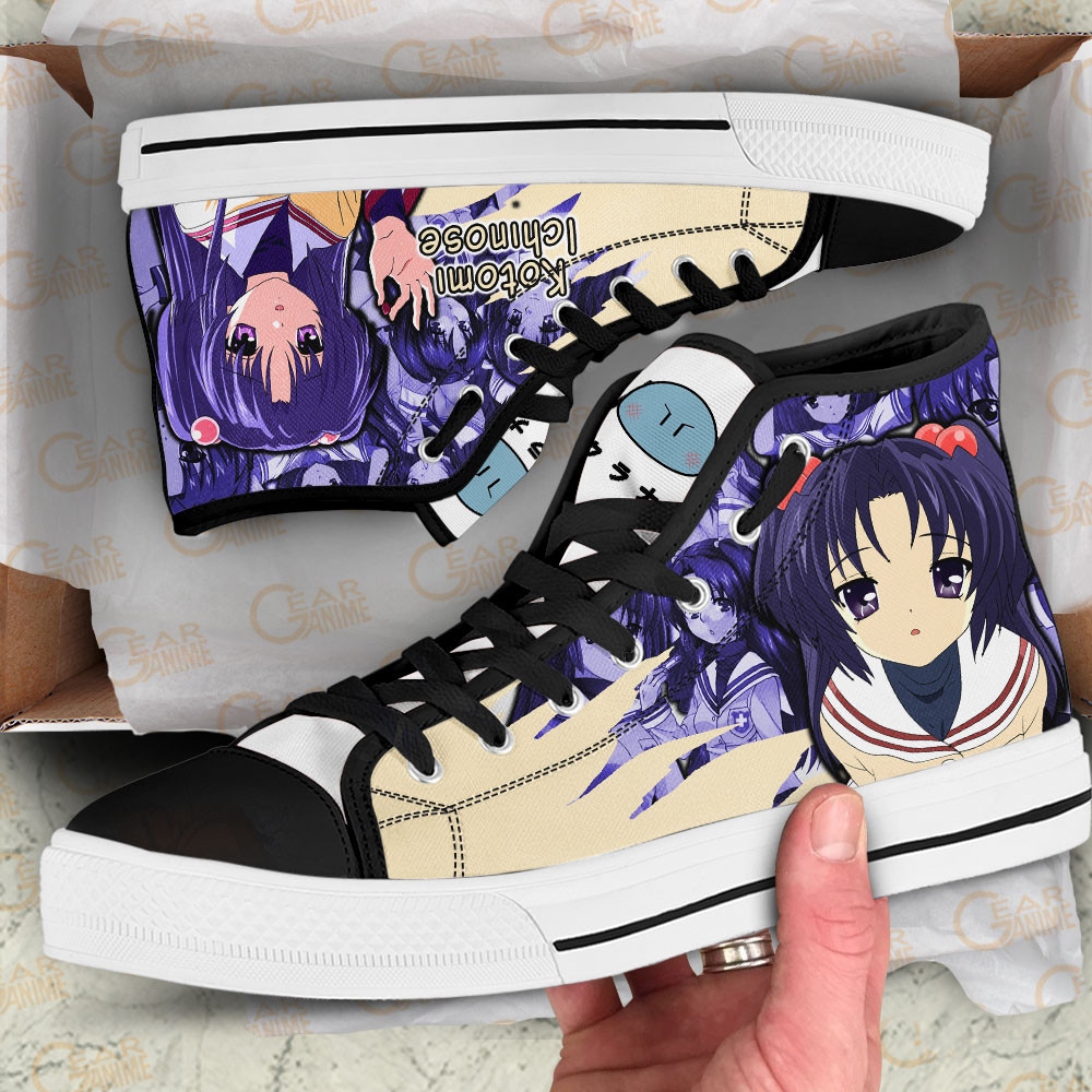Nagisa Furukawa High Top Shoes Custom Clannad Anime Sneakers