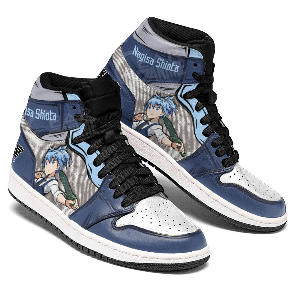 Nagisa Shiota JD1s Sneakers Assassination Classroom Anime Shoes, Air Jordan Hightop