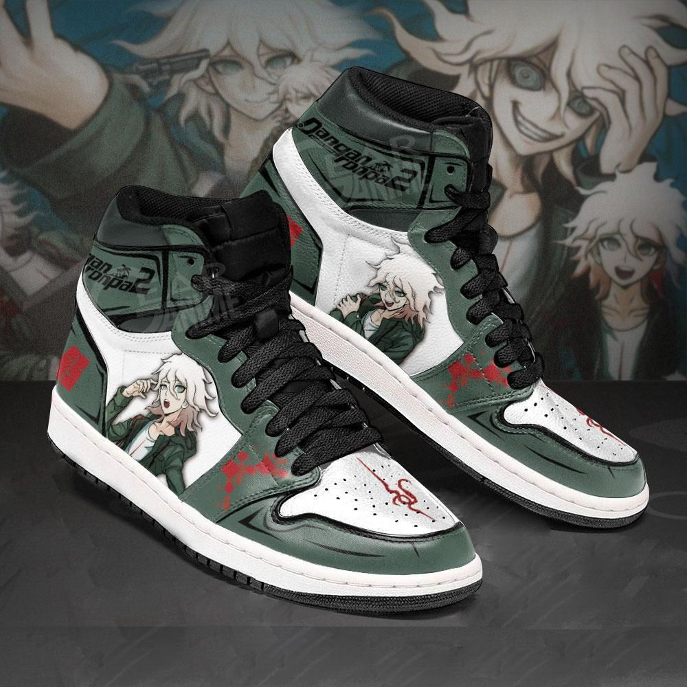 Nagito Komaeda Danganronpa Anime 1 High Top Air Jordan Sneaker, Air Jordan Hightop