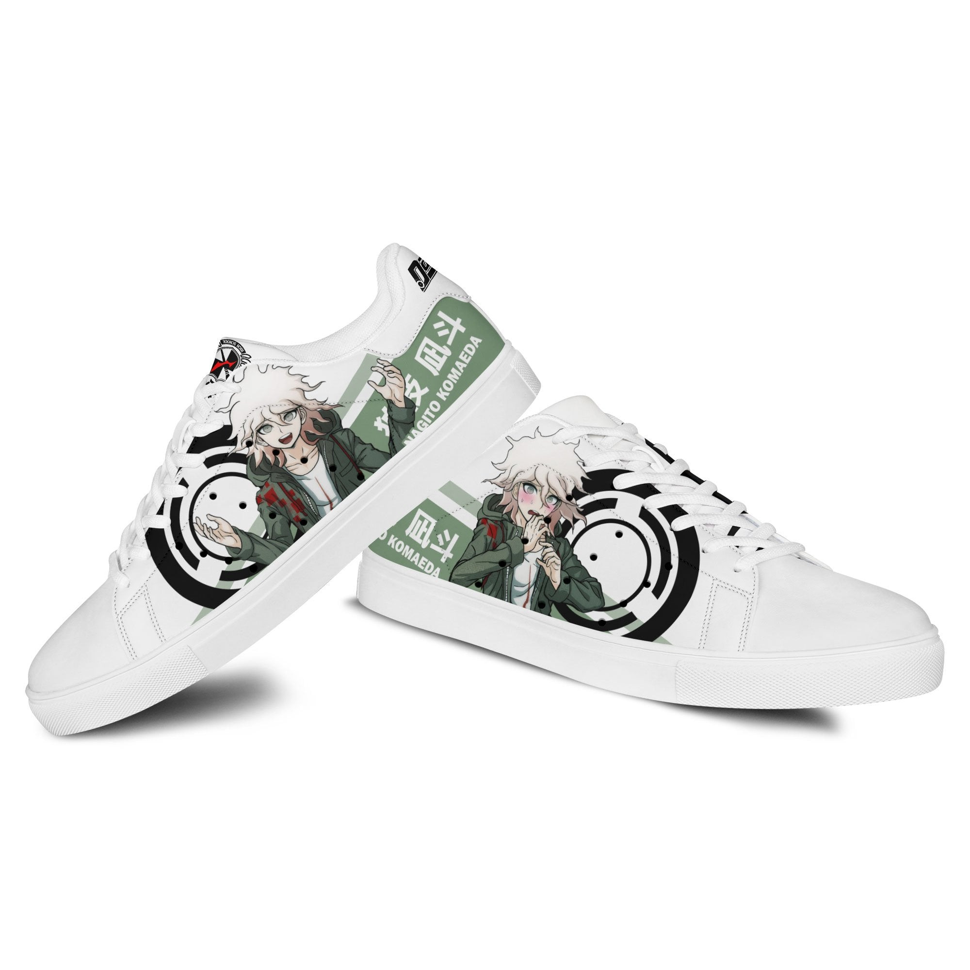Nagito Komaeda Skate Sneakers Custom Anime Danganronpa Shoes