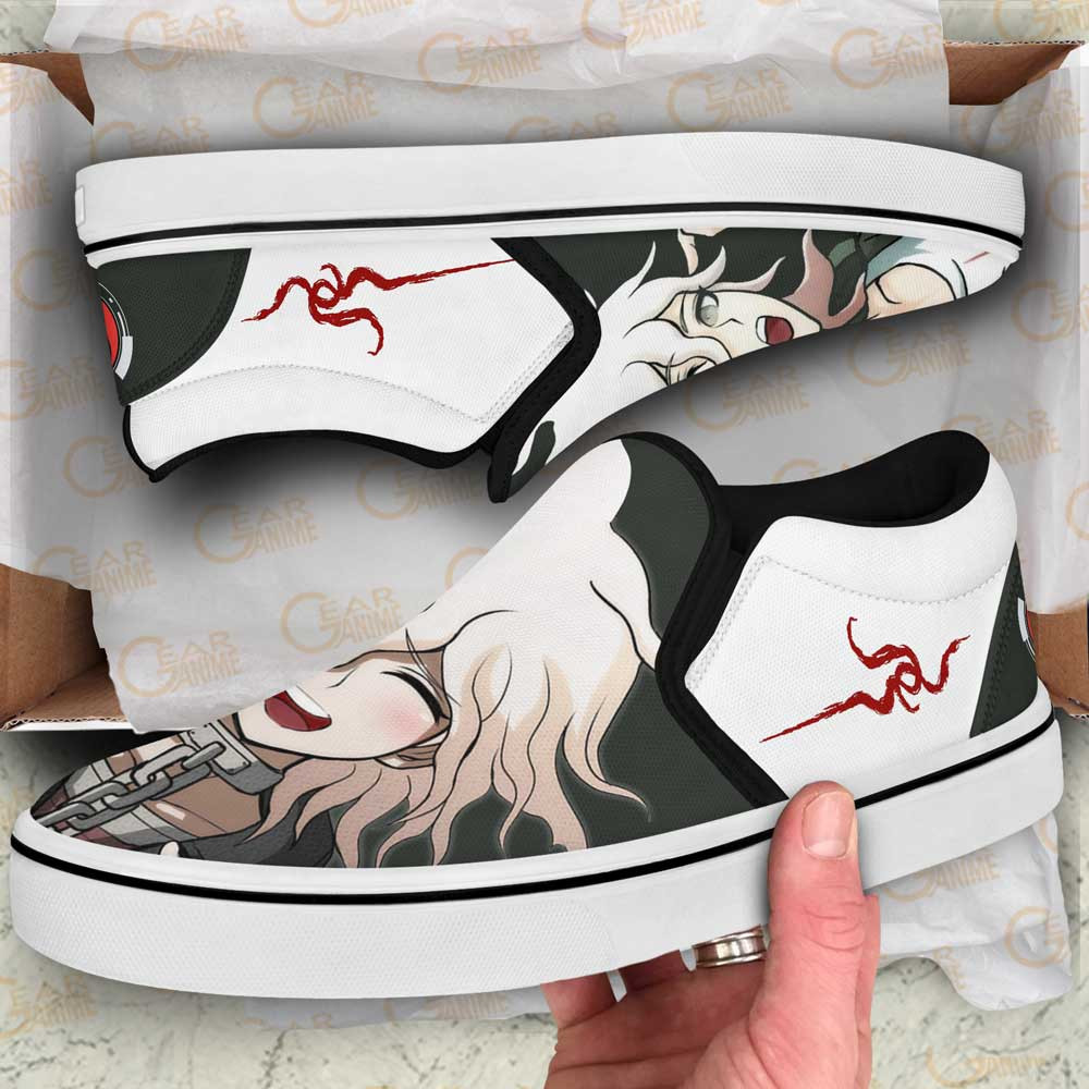 Nagito Komaeda Slip-On Shoes Canvas Custom Anime Danganronpa Shoes