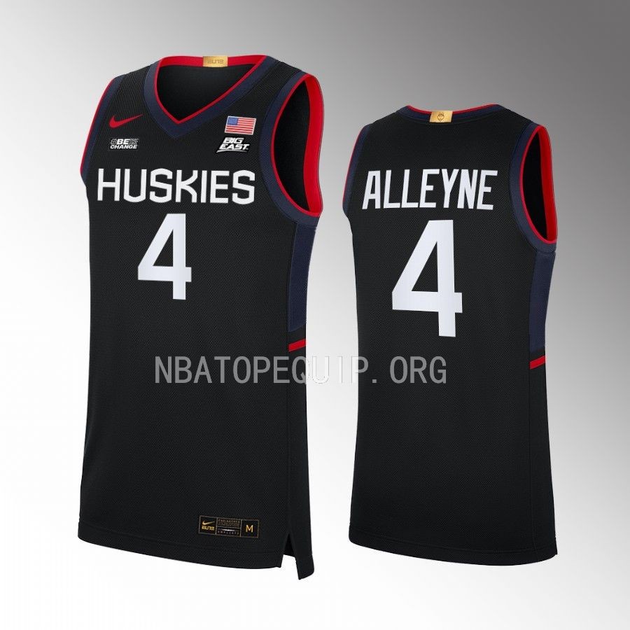 Nahiem Alleyne UConn Huskies Black Jersey Limited