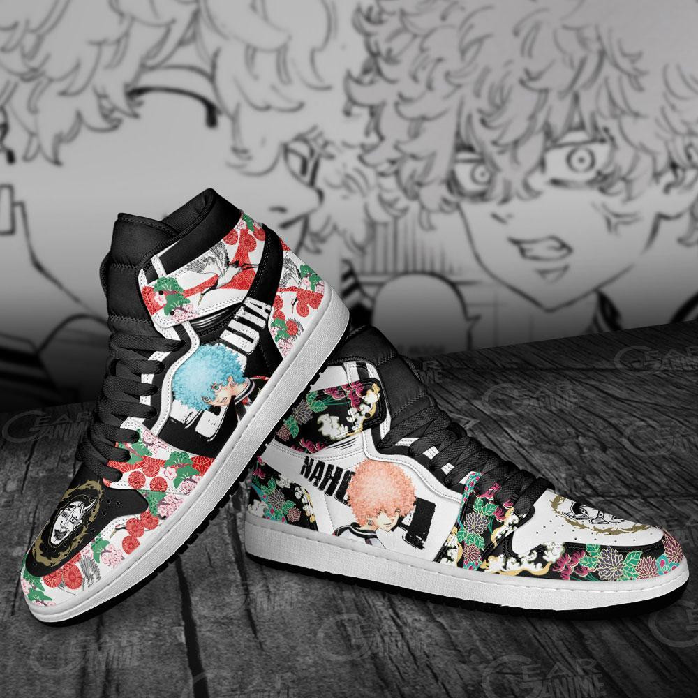 Nahoya and Souta Kawata JD1s Sneakers Anime Tokyo Revengers Shoes, Air Jordan Hightop