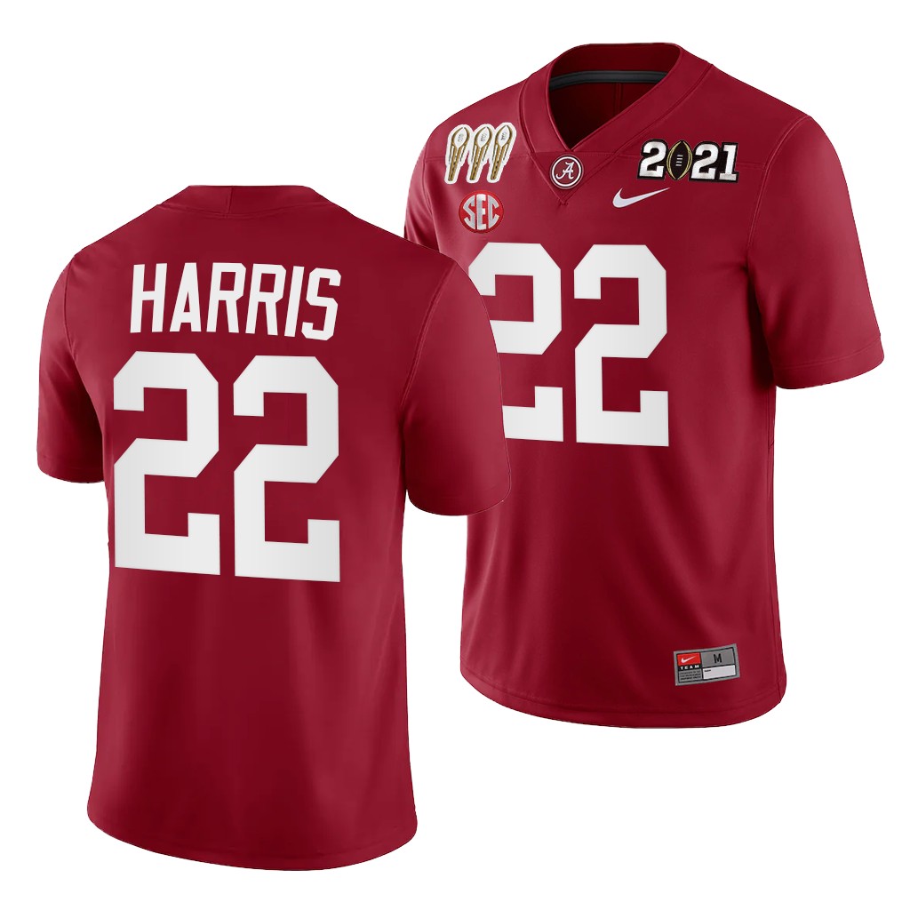 Najee Harris Alabama Crimson Tide 3X CFP National Championship Jersey Crimson Winner