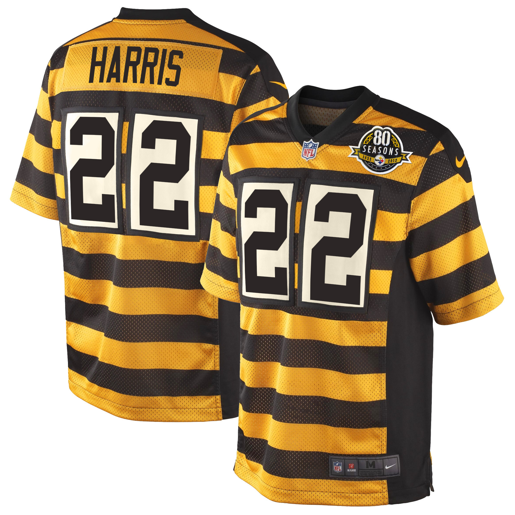 Najee Harris Pittsburgh Steelers Throwback Bunblebee Jersey - All Stitched