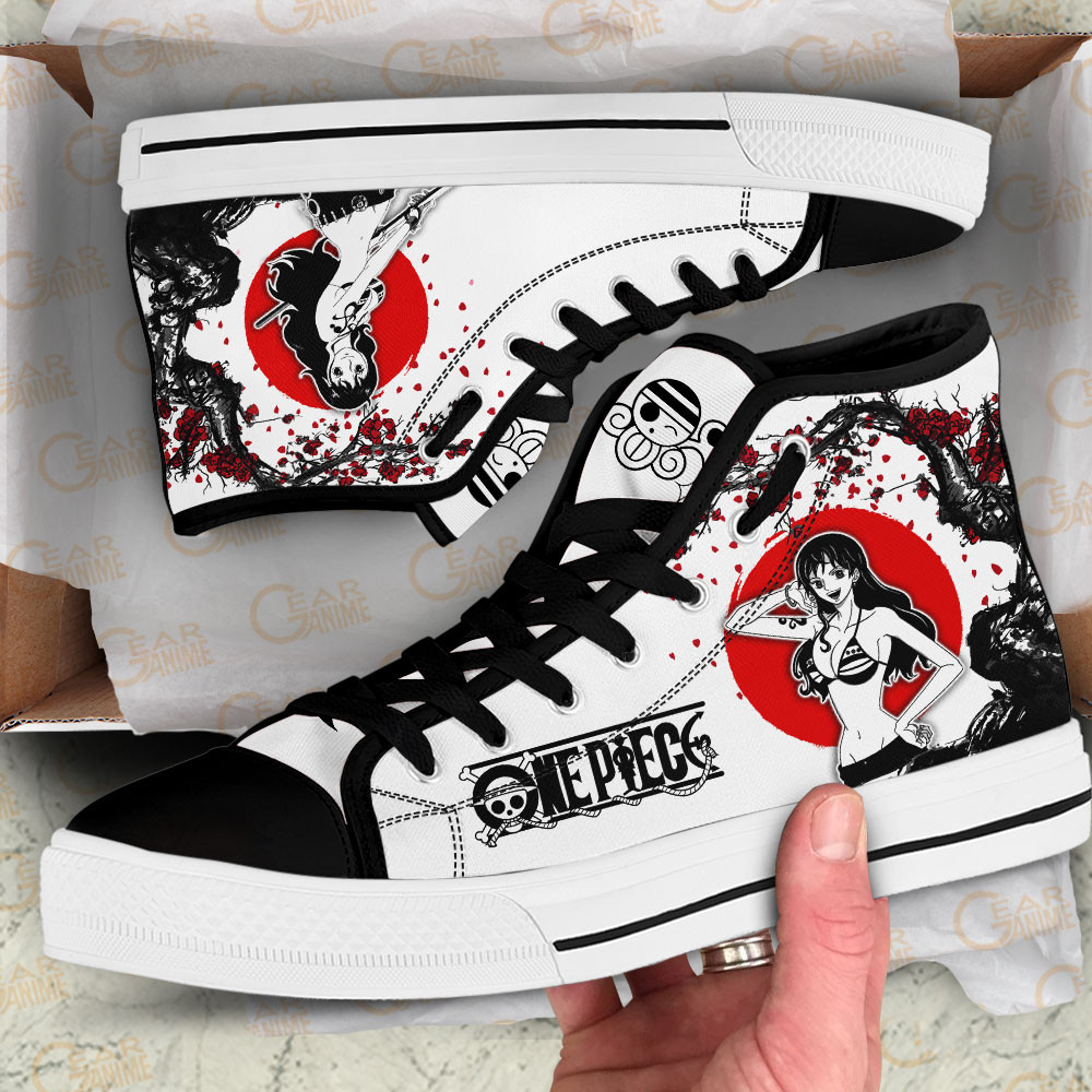 Nami High Top Shoes Custom Anime One Piece Sneakers Japan Style