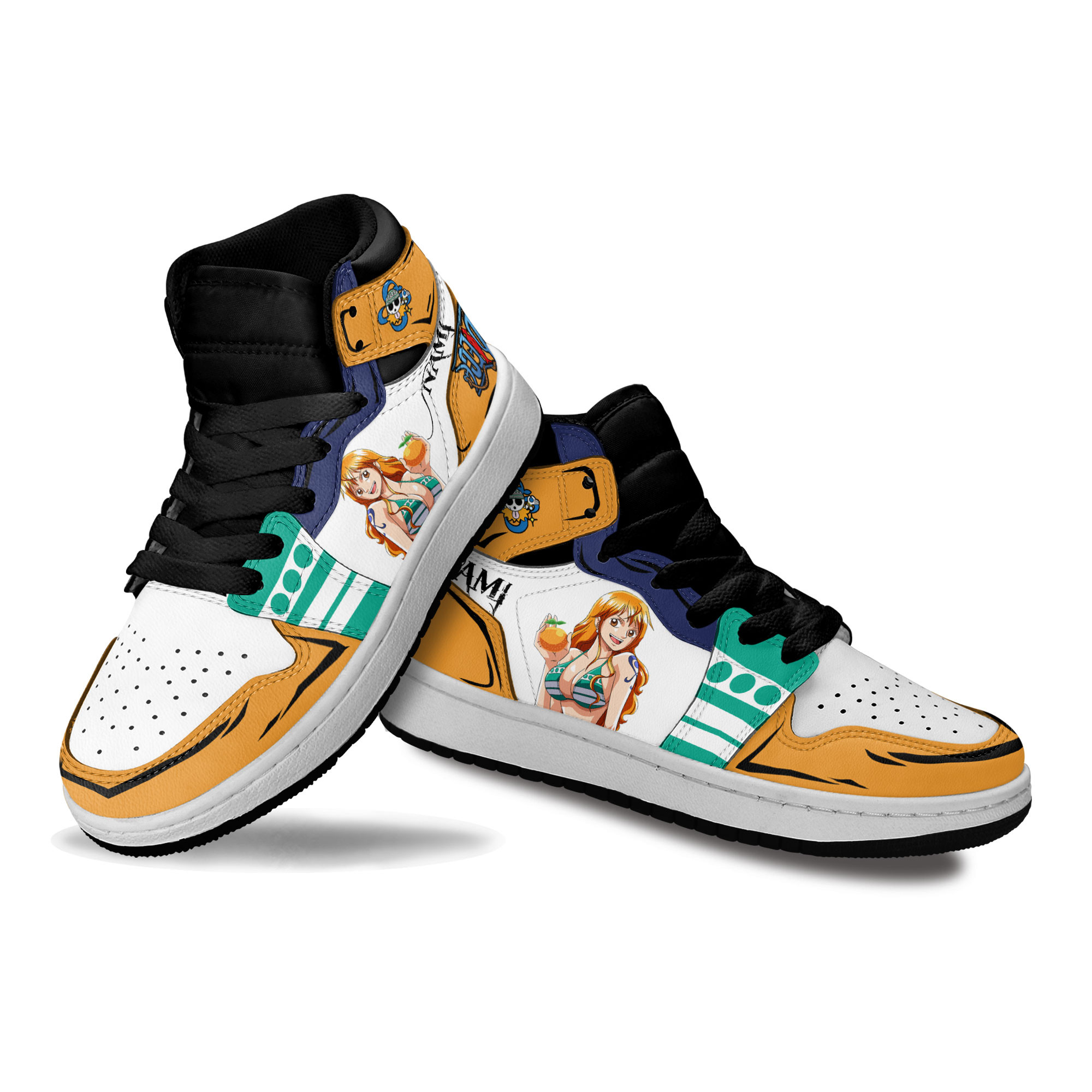 Nami Kids Sneakers Custom Anime One Piece Shoes For Kids