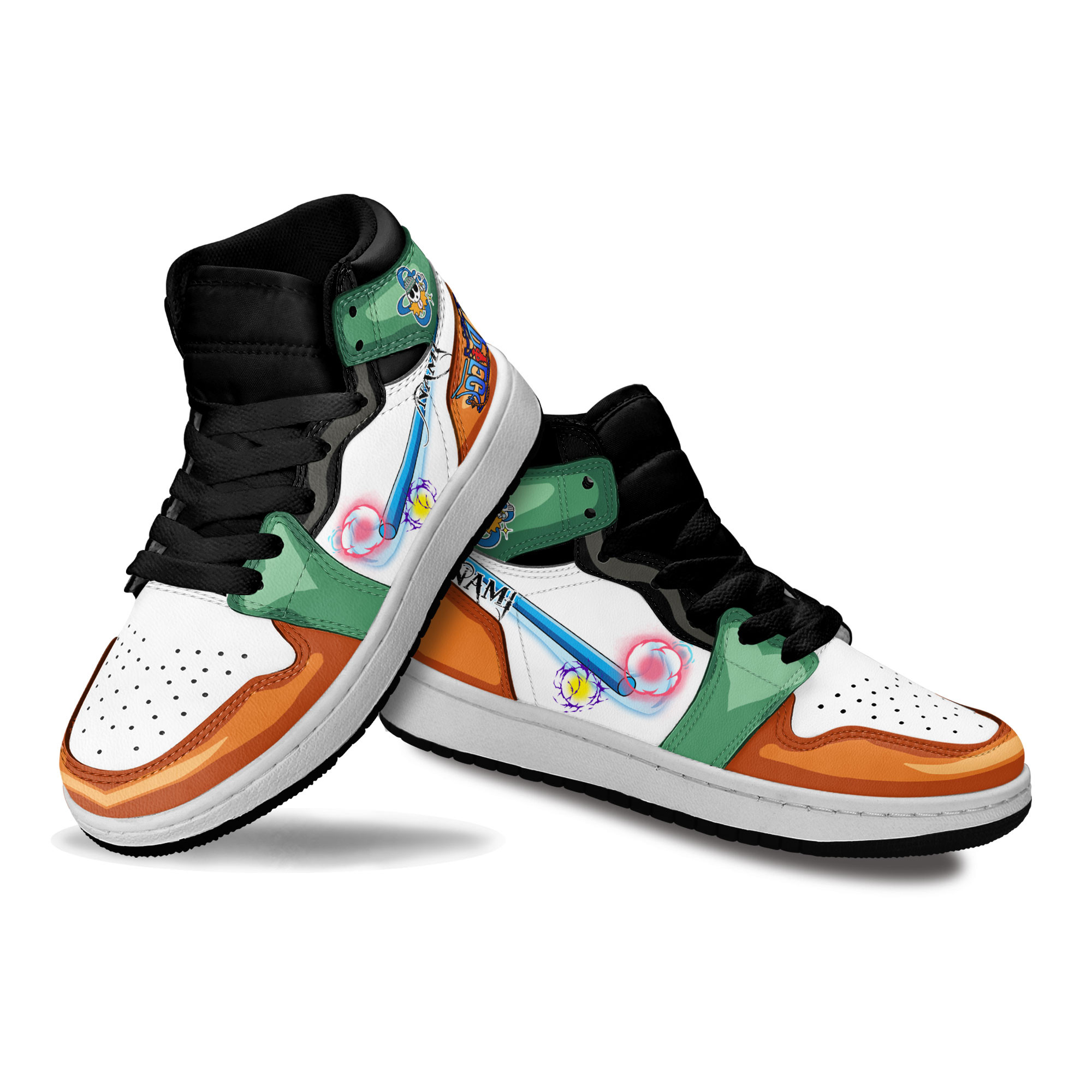 Nami Kids Sneakers Custom One Piece Anime Shoes For Kids