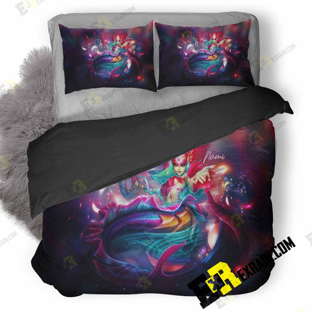 Nami League Of Legends Fl 3D Customized Duvet Cover Bedding Set