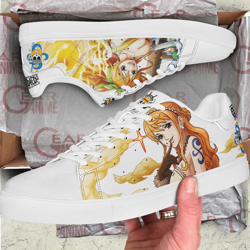 Nami Skate Shoes One Piece Custom Anime Shoes