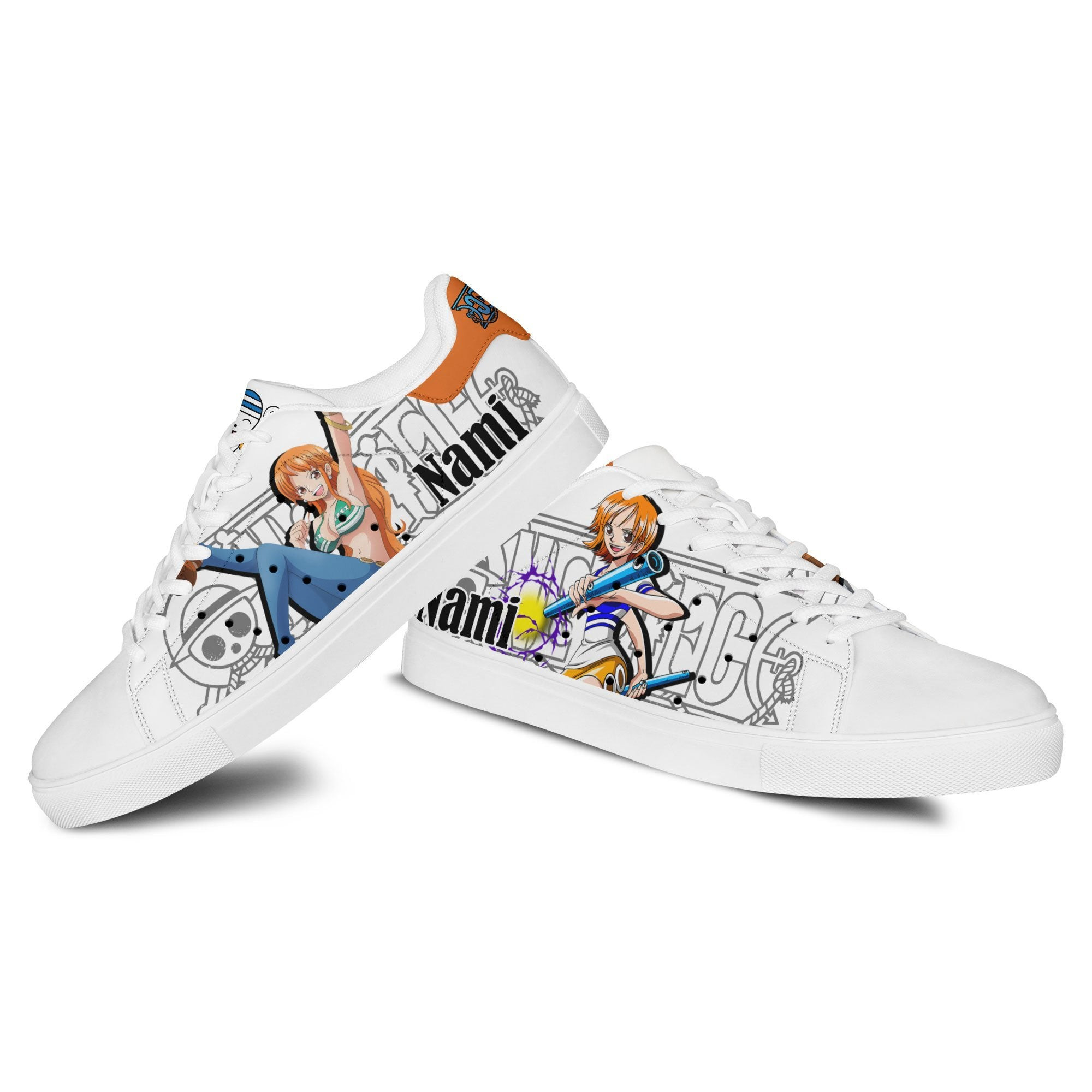 Nami Skate Sneakers Custom Anime One Piece Shoes