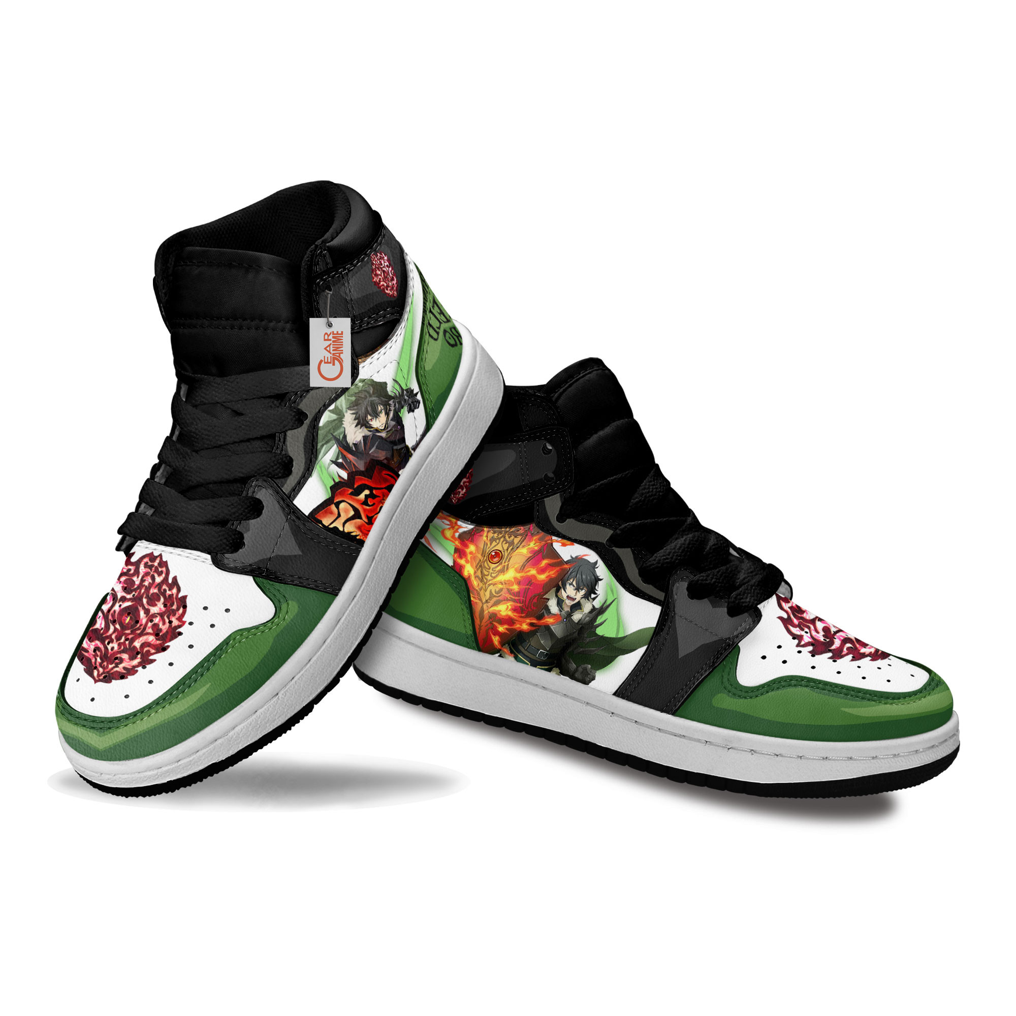 Naofumi Iwatani Shielf of Wrath Anime Kids Custom Sneakers