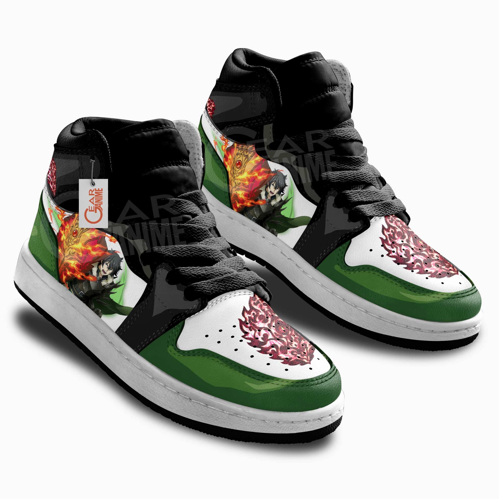 Naofumi Iwatani Shielf of Wrath Anime Kids Custom Sneakers