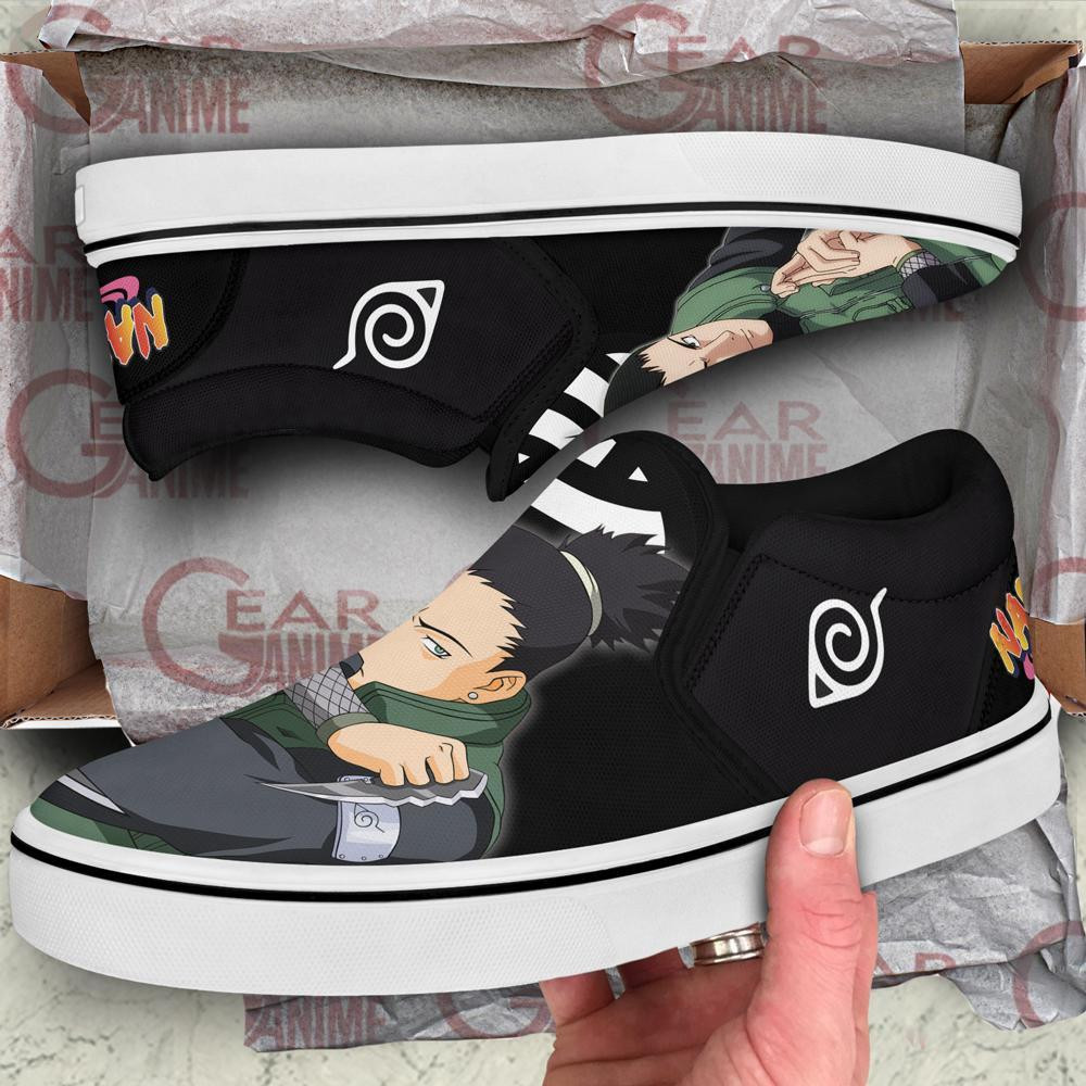 Nara Shikamaru Slip-On Shoes Canvas Custom Anime Shoes