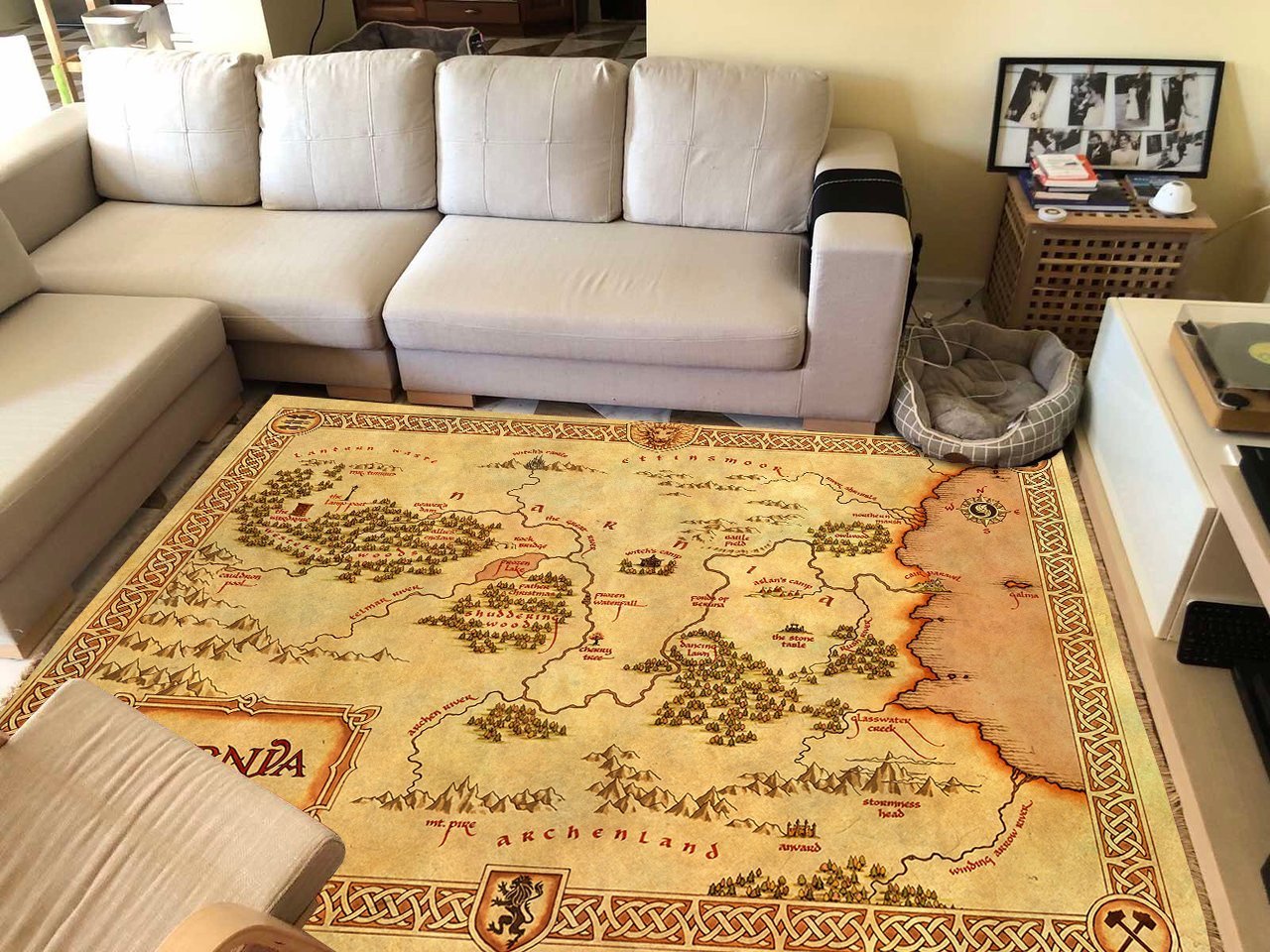 Narnia Map Area Rectangle Rug
