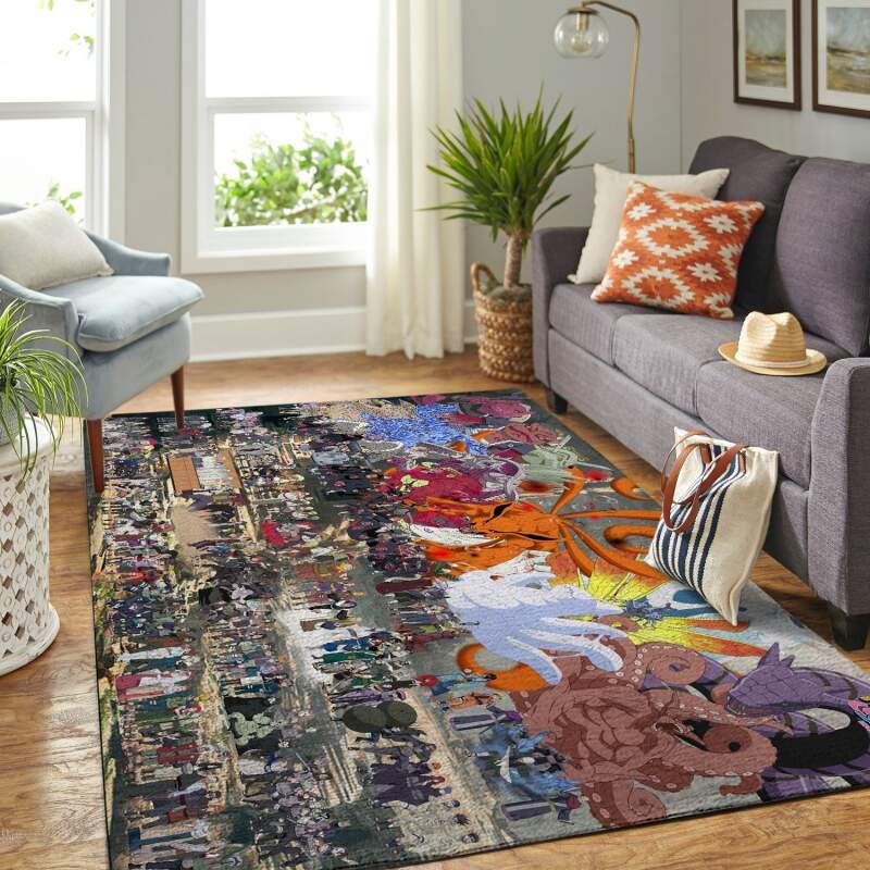 Naruto Anime Area Rectangle Rug