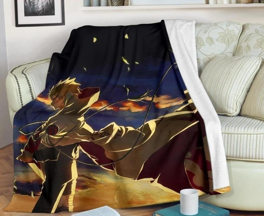 Naruto Anime Sherpa Blanket Cozy Blanket Fleece Blanket